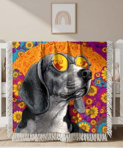 Couverture Tissée Beagle Groovy