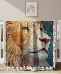 Alternative view of Couverture Tissée Lion Authentique