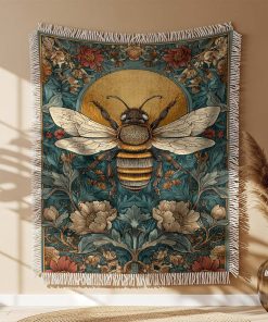 Alternative view of Couverture Tissée Abeille Style Vintage