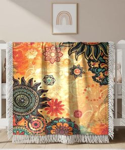 Alternative view of Couverture Tissée Soleil Bohème