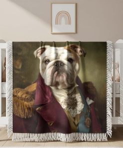 Couverture Tissée Bulldog Style Aristocratique