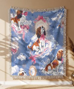Alternative view of Couverture Tissée Cavalier King Charles Spaniels Kitsch