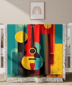 Couverture Tissée Guitare Classique