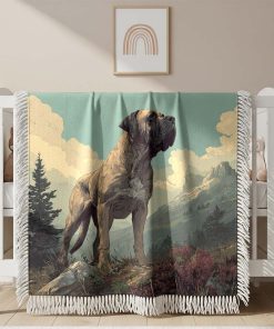 Couverture Tissée Bulldog Anglais Majestueux
