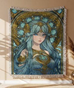 Alternative view of Couverture Tissée Princesse Style Vitrail