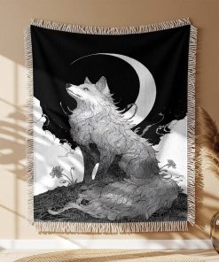 Alternative view of Couverture Tissée Esprit de Louve