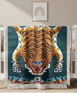 Alternative view of Couverture Tissée Tigre Trippy