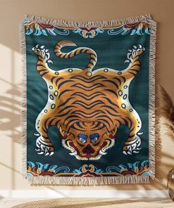 Couverture Tissée Tigre Trippy
