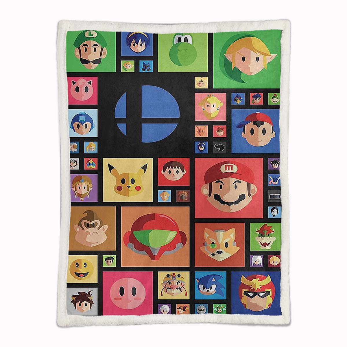 Plaid Nintendo Character Game Couverture Plaid Polaire Plaid Canapé – Image 2