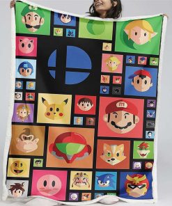 Plaid Nintendo Character Game Couverture Plaid Polaire Plaid Canapé