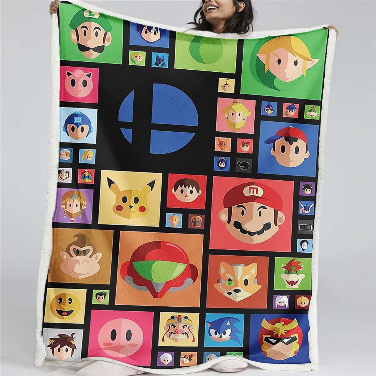 Plaid Nintendo Character Game Couverture Plaid Polaire Plaid Canapé