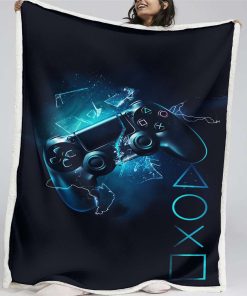 Plaid Playstation Control 02 Couverture Plaid Polaire Plaid Canapé