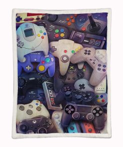 Alternative view of Plaid Playstation Control 07 Couverture Plaid Polaire Plaid Canapé