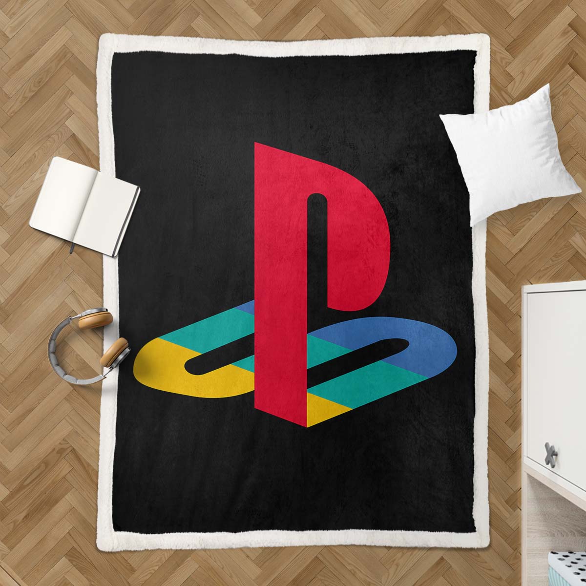 Plaid Playstation Control 09 Couverture Plaid Polaire Plaid Canapé – Image 3