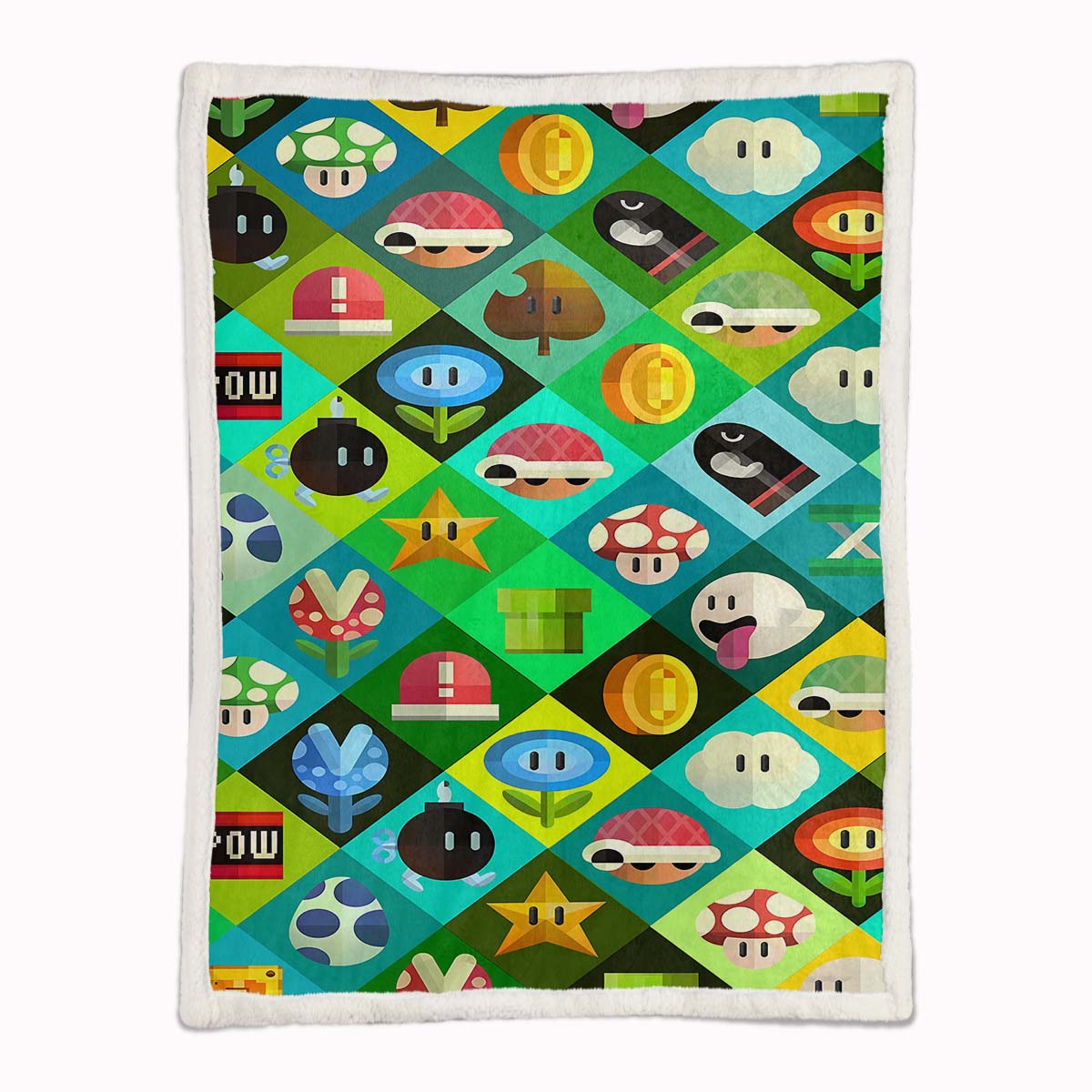 Plaid Super Mario Characters 01 Couverture Plaid Polaire Plaid Canapé – Image 2