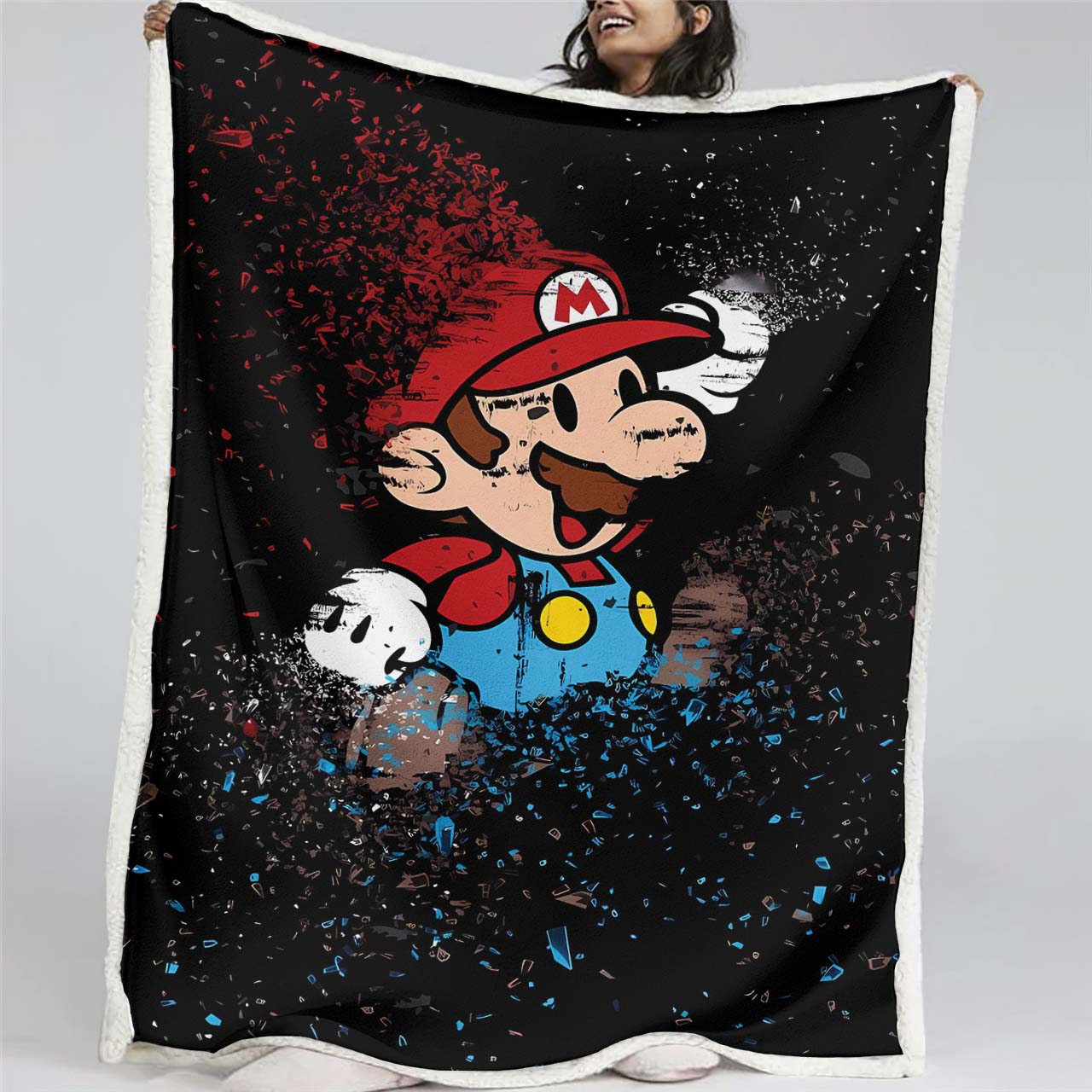Plaid Super Mario Characters 04 Couverture Plaid Polaire Plaid Canapé