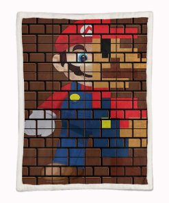 Alternative view of Plaid Super Mario Characters 05 Couverture Plaid Polaire Plaid Canapé