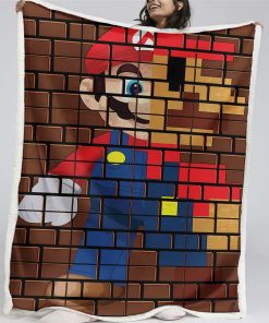 Plaid Super Mario Characters 05 Couverture Plaid Polaire Plaid Canapé