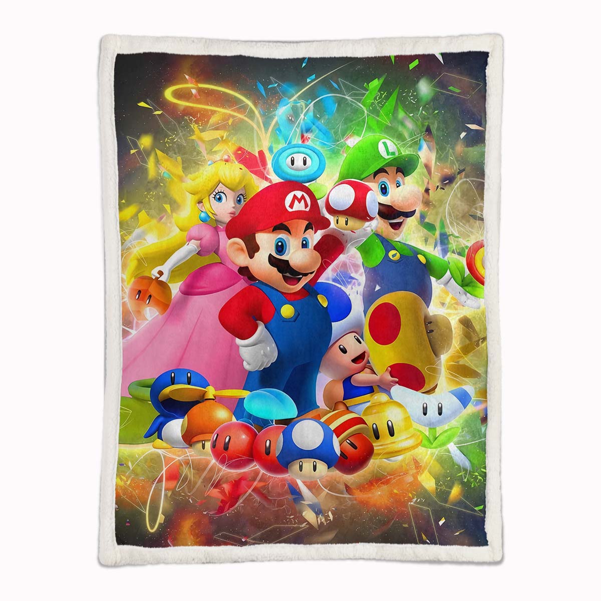 Plaid Super Mario Characters 06 Couverture Plaid Polaire Plaid Canapé – Image 2