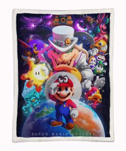 Alternative view of Plaid Super Mario Characters 07 Couverture Plaid Polaire Plaid Canapé