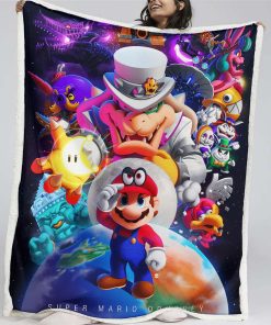 Plaid Super Mario Characters 07 Couverture Plaid Polaire Plaid Canapé