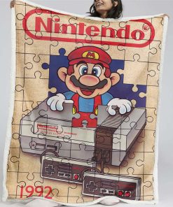 Plaid Super Mario Characters 08 Couverture Plaid Polaire Plaid Canapé