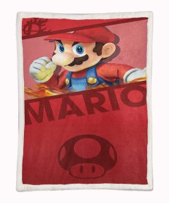 Alternative view of Plaid Super Mario Characters 10 Couverture Plaid Polaire Plaid Canapé