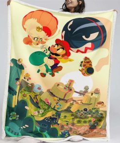 Plaid Super Mario Characters 15 Couverture Plaid Polaire Plaid Canapé