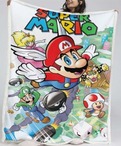Plaid Super Mario Characters 16 Couverture Plaid Polaire Plaid Canapé