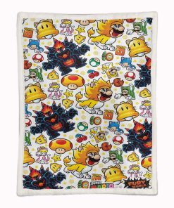 Alternative view of Plaid Super Mario Pattern 13 Couverture Plaid Polaire Plaid Canapé