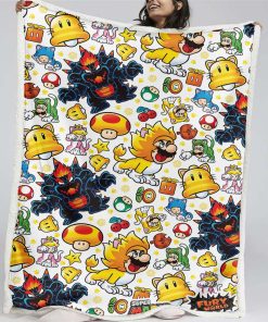 Plaid Super Mario Pattern 13 Couverture Plaid Polaire Plaid Canapé