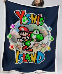Plaid Super Mario Yoshis Island Couverture Plaid Polaire Plaid Canapé