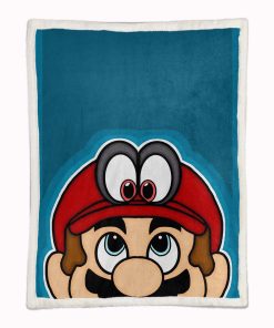 Alternative view of Plaid Super Mario Odyssey Couverture Plaid Polaire Plaid Canapé