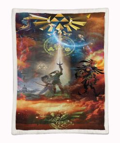 Alternative view of Plaid The Legend Of Zelda 05 Couverture Plaid Polaire Plaid Canapé