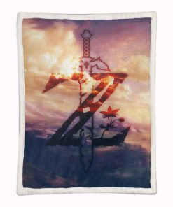 Alternative view of Plaid The Legend Of Zelda 06 Couverture Plaid Polaire Plaid Canapé