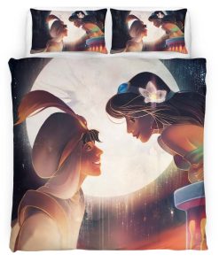 Housse De Couette Aladdin & Jasmine – Princesse Disney Parure de lit Ensemble De Literie