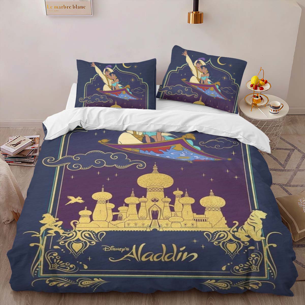 Housse De Couette Aladdin Disney 07 Parure de lit Ensemble De Literie – Image 2