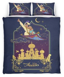 Housse De Couette Aladdin Disney 07 Parure de lit Ensemble De Literie