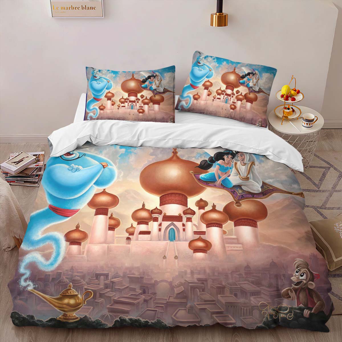 Housse De Couette Aladdin – Ce rêve bleu (A Whole New World) Parure de lit Ensemble De Literie – Image 2