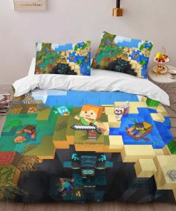 Alternative view of Housse De Couette Alex dans le monde Minecraft Parure de lit Ensemble De Literie