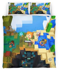 Housse De Couette Alex dans le monde Minecraft Parure de lit Ensemble De Literie