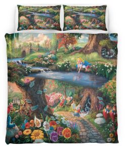 Housse De Couette Alice au pays des merveilles 05 Parure de lit Ensemble De Literie