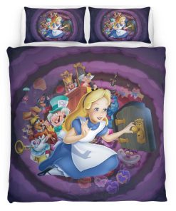Housse De Couette Alice au pays des merveilles 12 Parure de lit Ensemble De Literie