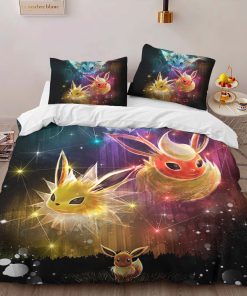 Alternative view of Housse De Couette Toutes les évolutions d’Évoli Pokémon 1005 Parure de lit Ensemble De Literie