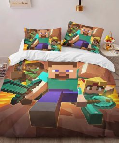 Alternative view of Housse De Couette Tous les personnages Minecraft 02 Parure de lit Ensemble De Literie