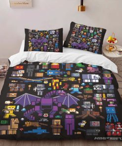 Alternative view of Housse De Couette Tous les personnages Minecraft Parure de lit Ensemble De Literie