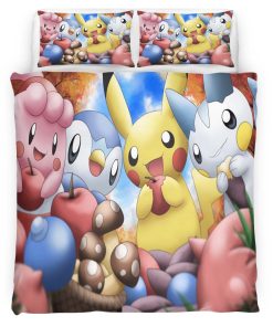 Housse De Couette Tous les Pokémon 4 Parure de lit Ensemble De Literie