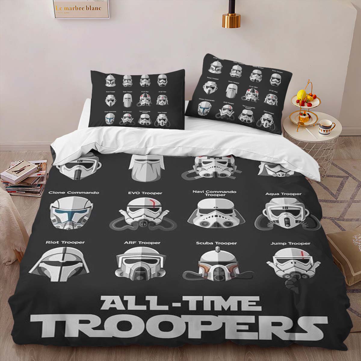 Housse De Couette Casque Stormtrooper Star Wars Parure de lit Ensemble De Literie – Image 2