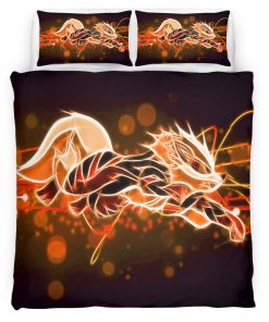 Housse De Couette Arcanin Pokémon La Légende 3 Parure de lit Ensemble De Literie
