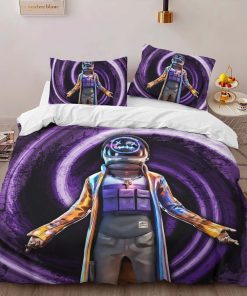 Alternative view of Housse De Couette Astro Jack Fortnite Skin violet Parure de lit Ensemble De Literie